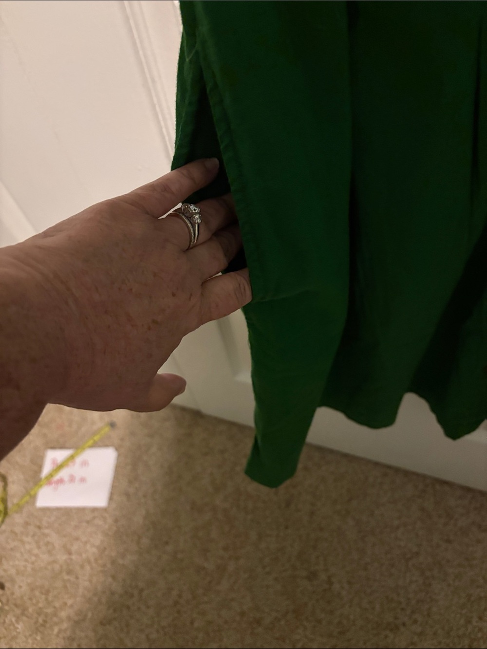 Time and Tru Bright Green Button-Front Mini Shirt Dress - Picture 4 of 7